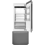 SMEG 30" Built-In Fridge with Convertible Freezer  - Custom Panel - RBMU30R