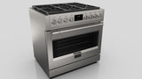 Fulgor Milano 600 Series Sofia 36" Professional Gas Range - Stainless - F6PGR366S2