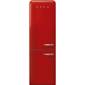 SMEG 24" 50's Style Bottom Mount Refrigerator - Red - FAB32ULRD3