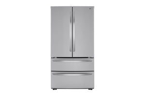 LG 36" Counter Depth French Door Fridge Internal Water 23 Cu Ft - Stainless - LMWC23626S